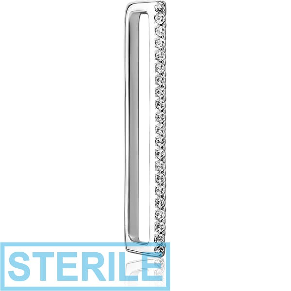 STERILE SURGICAL STEEL JEWELLED EAR CUFF