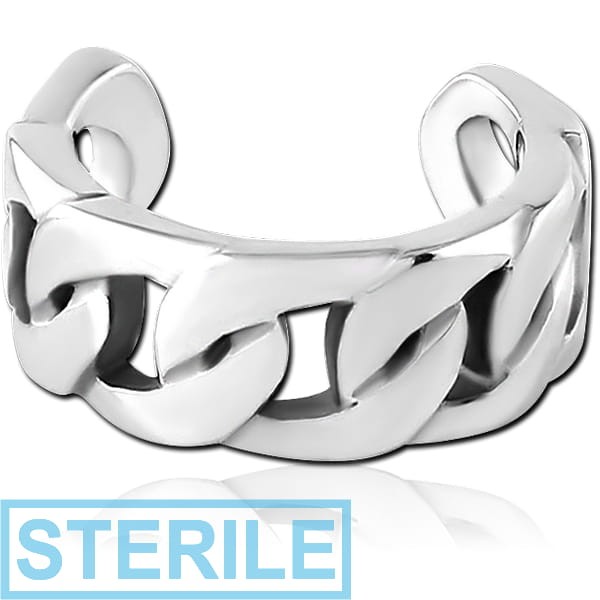 STERILE SURGICAL STEEL EAR CUFF