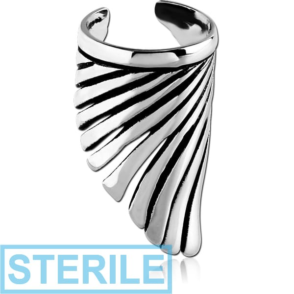 STERILE SURGICAL STEEL EAR CUFF - WING