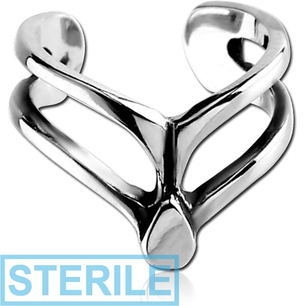 STERILE SURGICAL STEEL EAR CUFF - SPINE JOINT