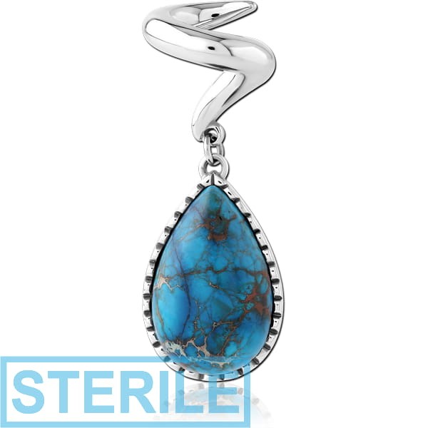 STERILE SURGICAL STEEL JEWELLED EAR TWISTER