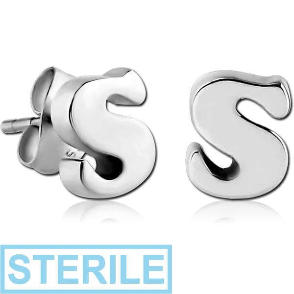 STERILE SURGICAL STEEL EAR STUDS PAIR - S