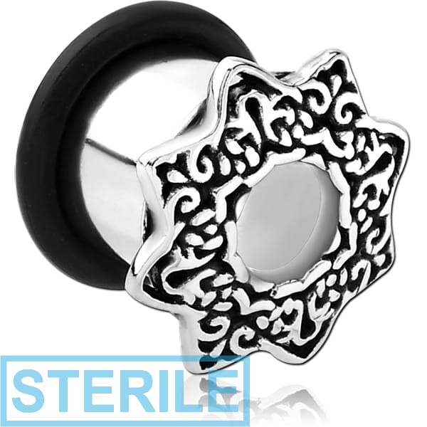 STERILE SURGICAL STEEL FLARED TUNNEL - STAR FILIGREE