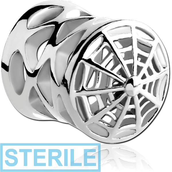 STERILE SURGICAL STEEL DOUBLE FLARED HOLLOW PLUG