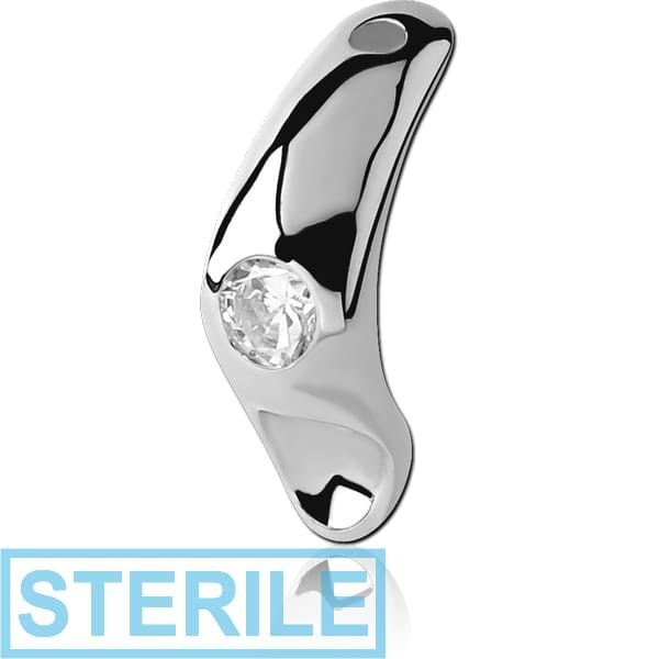 STERILE SURGICAL STEEL JEWELLED INTIMATE SHIELD