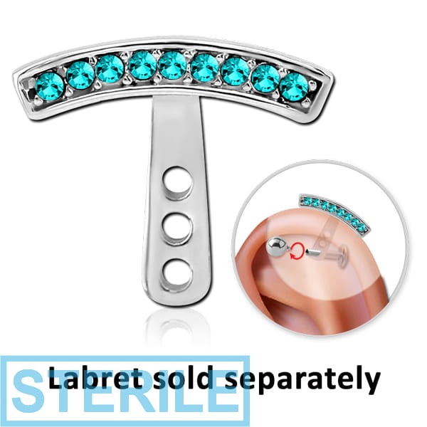 STERILE SURGICAL STEEL JEWELLED HELIX WRAP