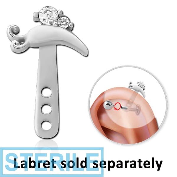 STERILE SURGICAL STEEL JEWELLED HELLIX WRAP - DARGONFLY