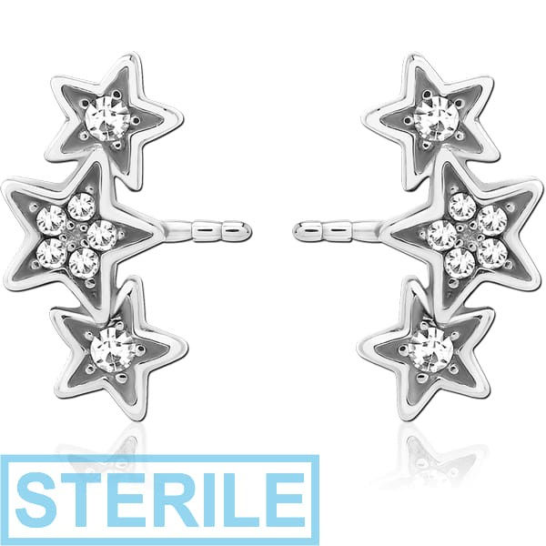 STERILE SURGICAL STEEL PUSH FIT JEWELLED ATTACHMENT FOR BIOFLEX INTERNAL NIPPLE SHIELD