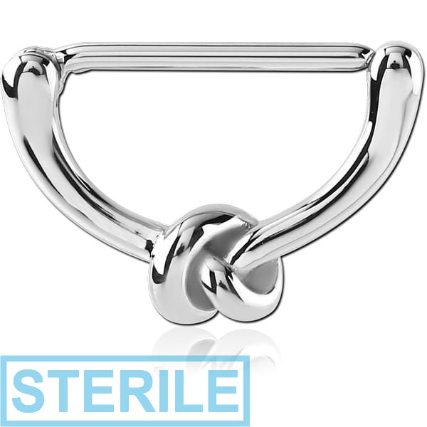 STERILE SURGICAL STEEL NIPPLE CLICKER - KNOT