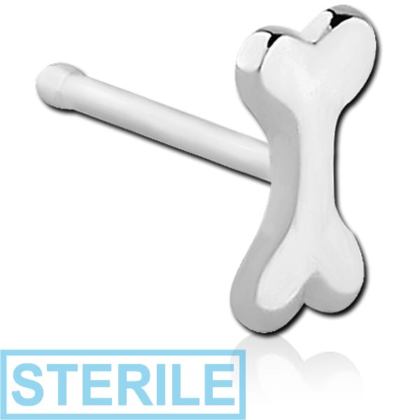 STERILE SURGICAL STEEL NOSE BONE - BONE