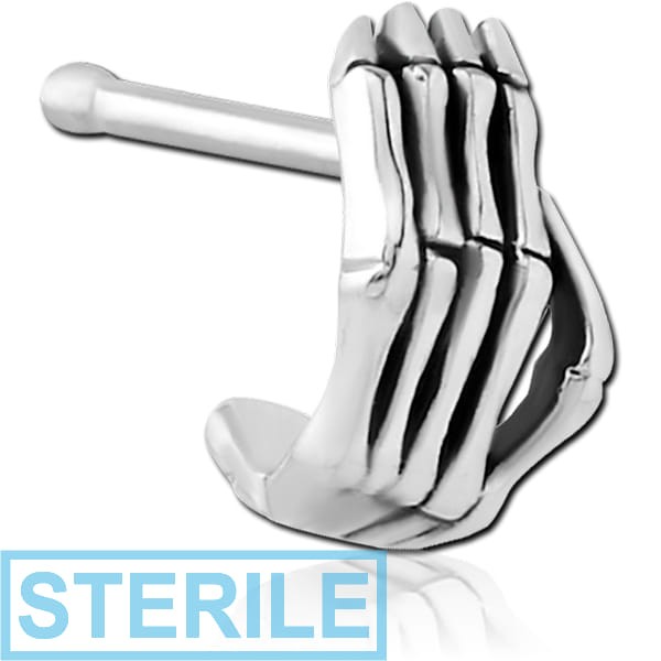 STERILE SURGICAL STEEL WRAP AROUND NOSE BONE - WRIST BONE