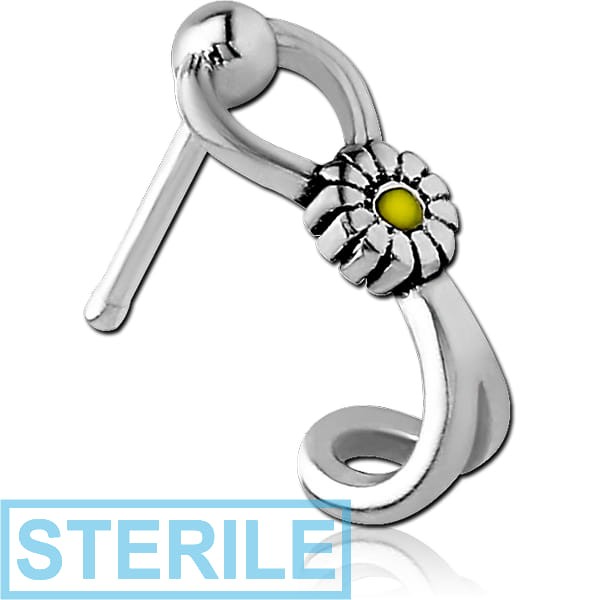 STERILE SURGICAL STEEL WRAP AROUND NOSE BONE - DAISY