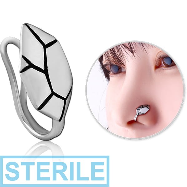 STERILE SURGICAL STEEL NOSE CLIP - GEOMETRIC SHAPE