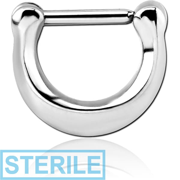 STERILE SURGICAL STEEL HINGED SEPTUM CLICKER