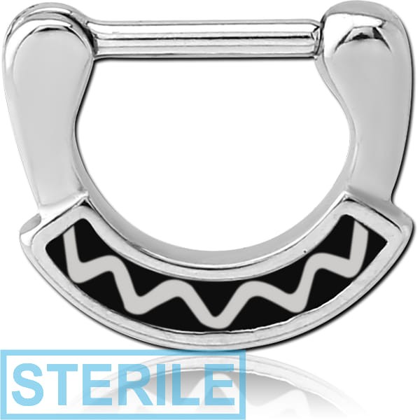 STERILE SURGICAL STEEL HINGED SEPTUM CLICKER