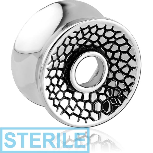 STERILE SURGICAL STEEL DOUBLE FLARED TUNNEL - SKIN