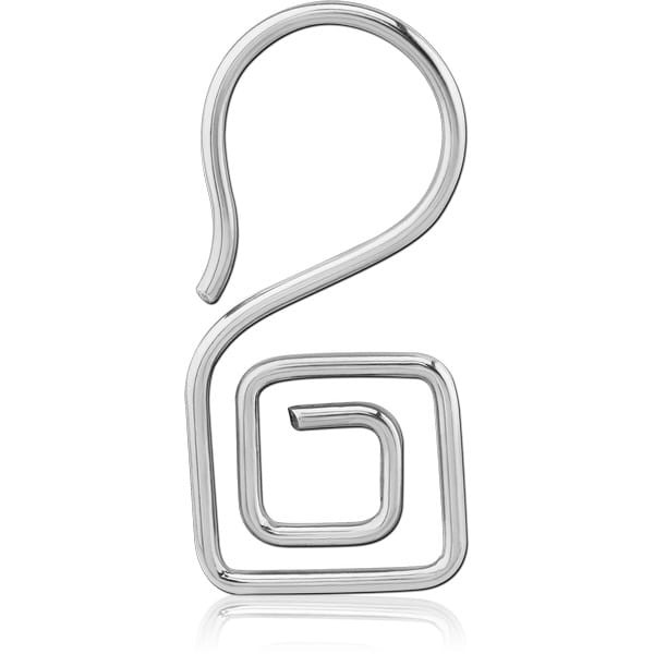 STERILE SURGICAL STEEL HOOP EARRING FOR TUNNEL