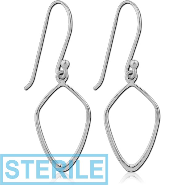 STERILE STERLING SILVER 925 EARRINGS PAIR
