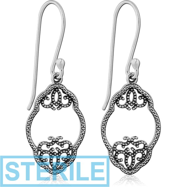 STERILE STERLING SILVER 925 EARRINGS PAIR - FILIGREE