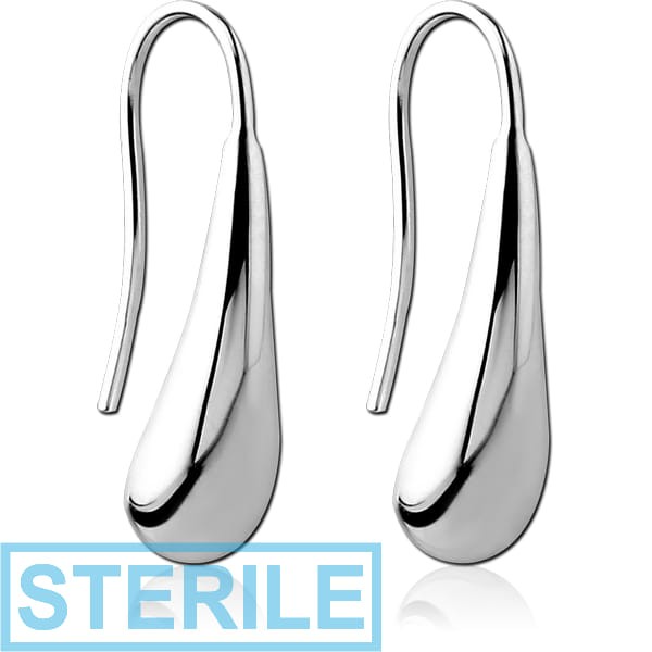 STERILE STERLING SILVER 925 EARRINGS PAIR - DROP