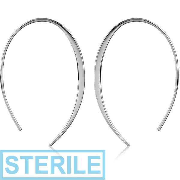 STERILE STERLING SILVER 925 EARRINGS PAIR