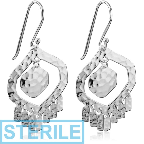 STERILE STERLING SILVER 925 EARRINGS PAIR