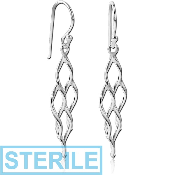 STERILE STERLING SILVER 925 EARRINGS PAIR
