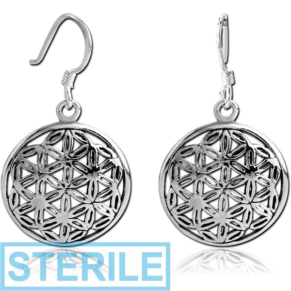 STERILE STERLING SILVER 925 EARRINGS PAIR - FILIGREE