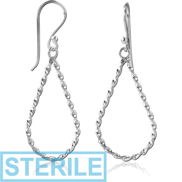 STERILE STERLING SILVER 925 EARRINGS PAIR