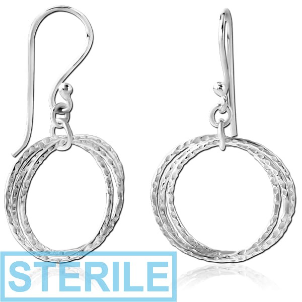 STERILE STERLING SILVER 925 EARRINGS PAIR