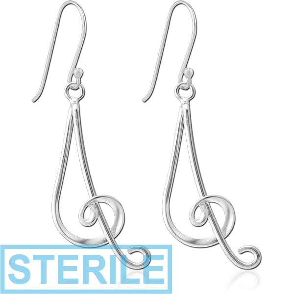 STERILE STERLING SILVER 925 EARRINGS PAIR