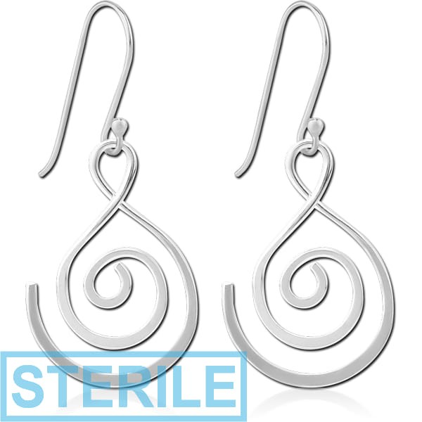 STERILE STERLING SILVER 925 EARRINGS PAIR