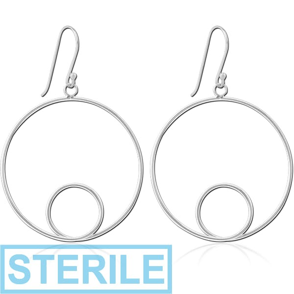 STERILE STERLING SILVER 925 EARRINGS PAIR