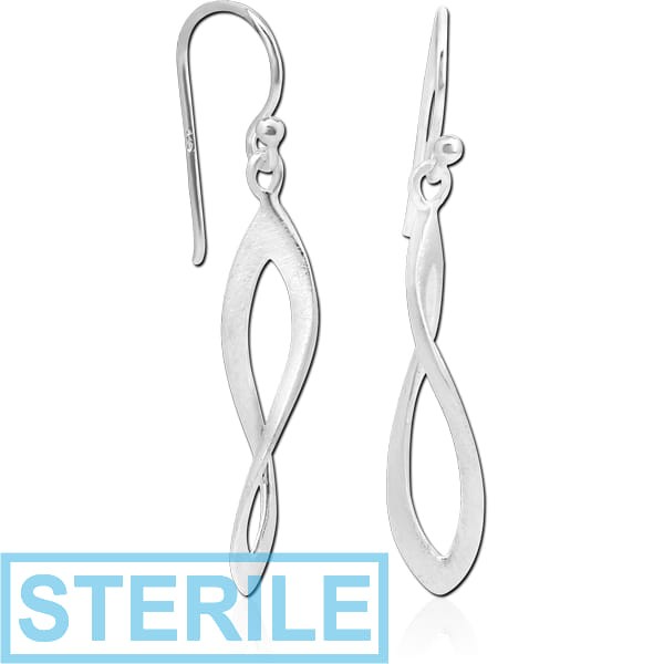 STERILE STERLING SILVER 925 EARRINGS PAIR
