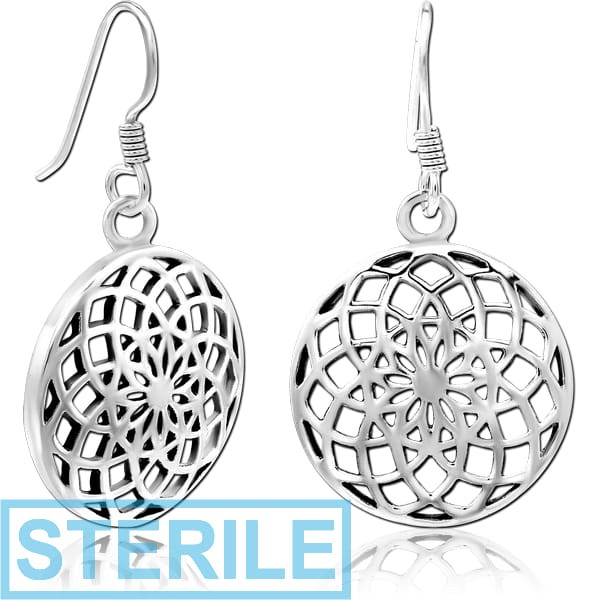 STERILE STERLING SILVER 925 EARRINGS PAIR