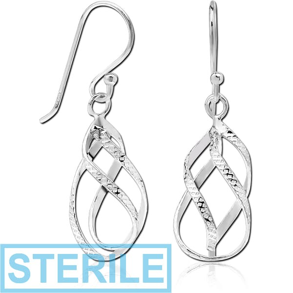 STERILE STERLING SILVER 925 EARRINGS PAIR