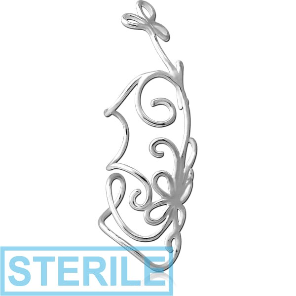 STERILE STERLING SILVER 925 EAR CUFF - VINES