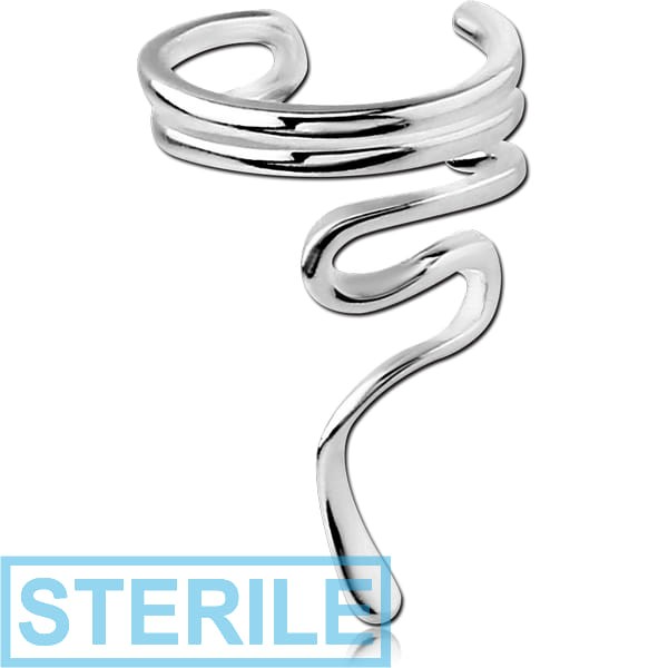 STERILE STERLING SILVER 925 EAR CUFF