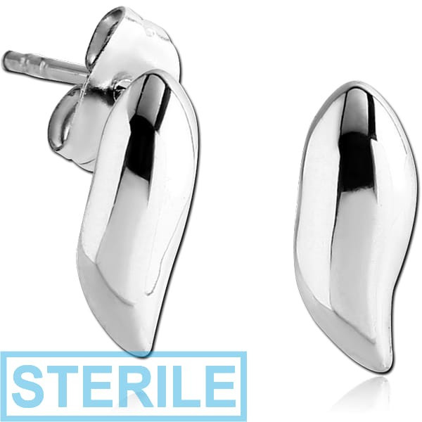 STERILE STERLING SILVER 925 EAR STUDS PAIR