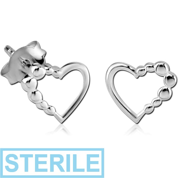 STERILE STERLING SILVER 925 EAR STUDS PAIR