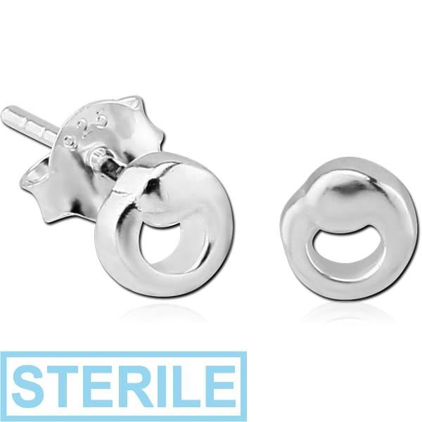 STERILE STERLING SILVER 925 EAR STUDS PAIR