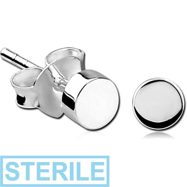 STERILE STERLING SILVER 925 EAR STUDS PAIR - DISC
