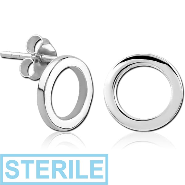 STERILE STERLING SILVER 925 EAR STUDS PAIR