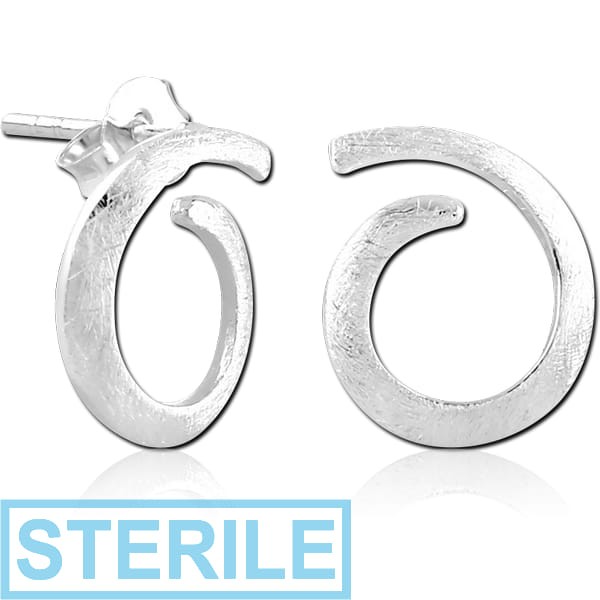 STERILE STERLING SILVER 925 EAR STUDS PAIR