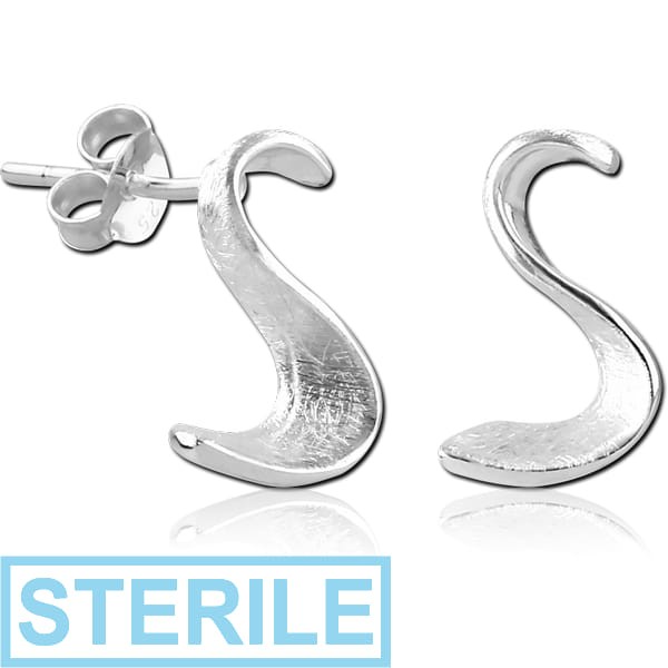 STERILE STERLING SILVER 925 EAR STUDS PAIR