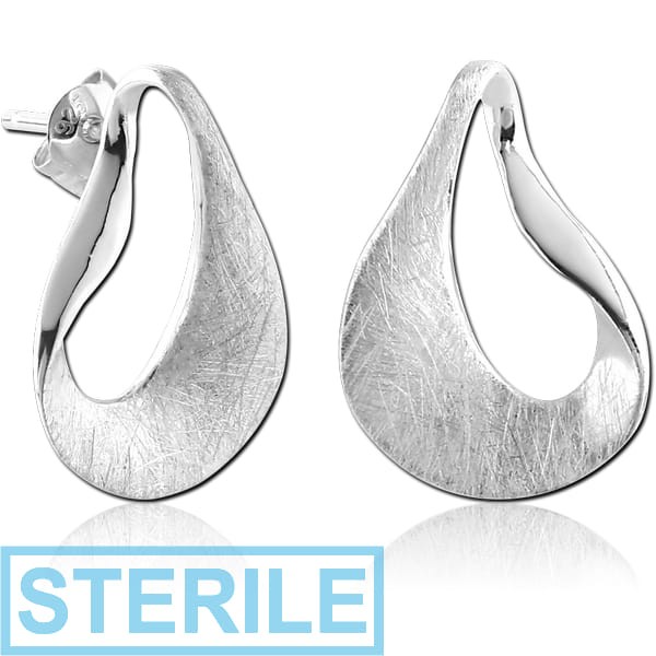 STERILE STERLING SILVER 925 EAR STUDS PAIR