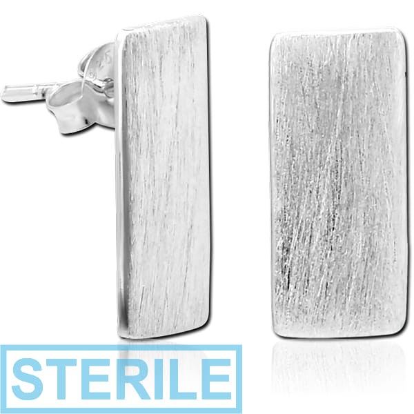 STERILE STERLING SILVER 925 EAR STUDS PAIR