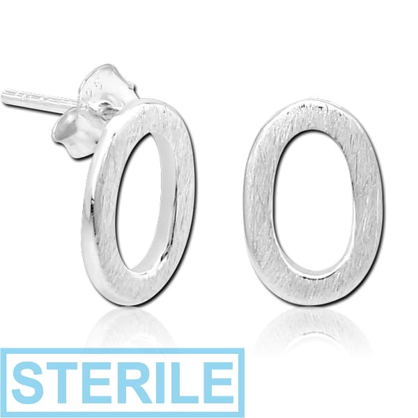 STERILE STERLING SILVER 925 EAR STUDS PAIR