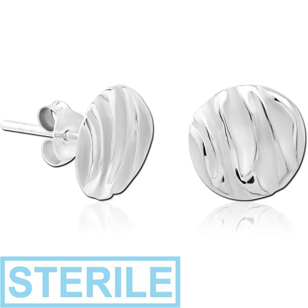 STERILE STERLING SILVER 925 EAR STUDS PAIR