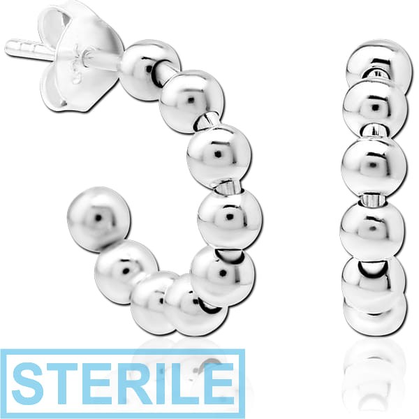 STERILE STERLING SILVER 925 EAR STUDS PAIR
